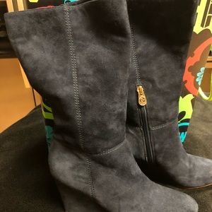 C Wonder Suede Wedge Boots